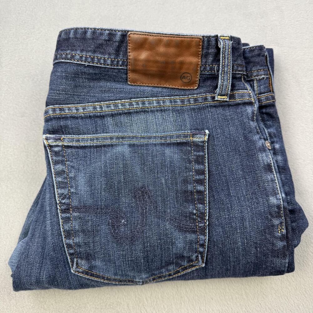 AG Adriano Goldschmied The Graduate Jeans Mens 36x31 Blue Straight Stretch